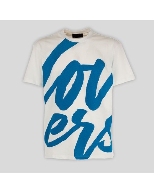 Liu Jo Giro Mc T-Shirt W/Print Lovertee in Blue für Herren