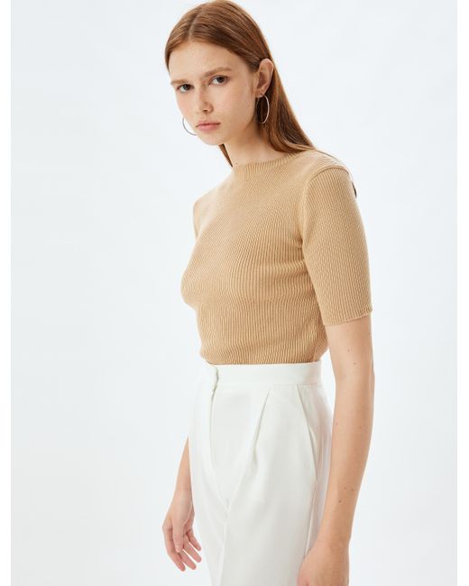 Koton Truien Bsc Ronde Kraag Normaal Sweater in het White