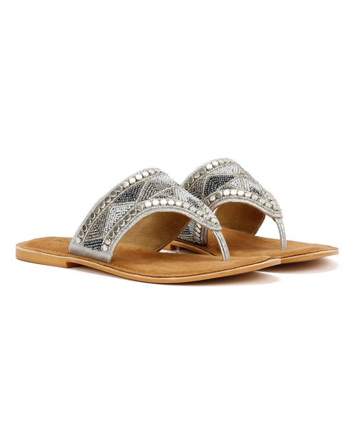 Tower London Brown Tower London Toepost Sandals