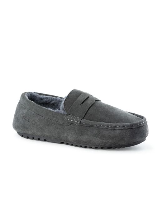 Aus Wooli Gray Australia Terrigal Cosy Moccasins for men