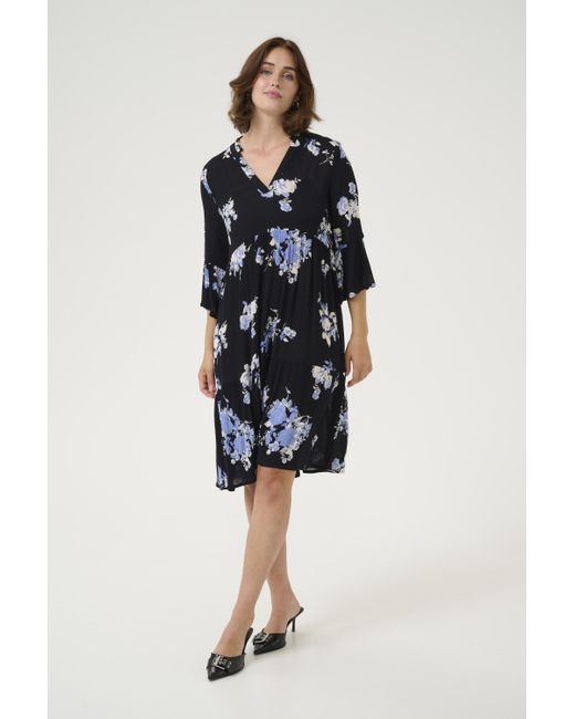 Kaffe Blue Kleid A-Shape
