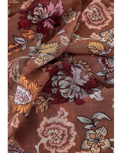 Wittchen White Damenschal Mit Blumenmuster, - Polyester