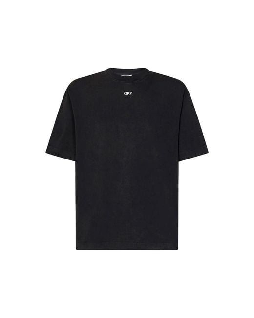 Off-White c/o Virgil Abloh Black S. Matthew Skate Logo-Print T-Shirt for men