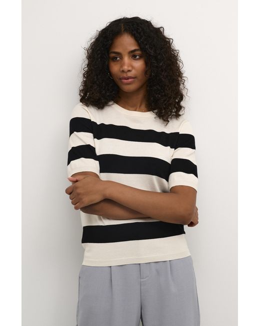 Kaffe Pullover Regular Fit Offwhite in het Gray