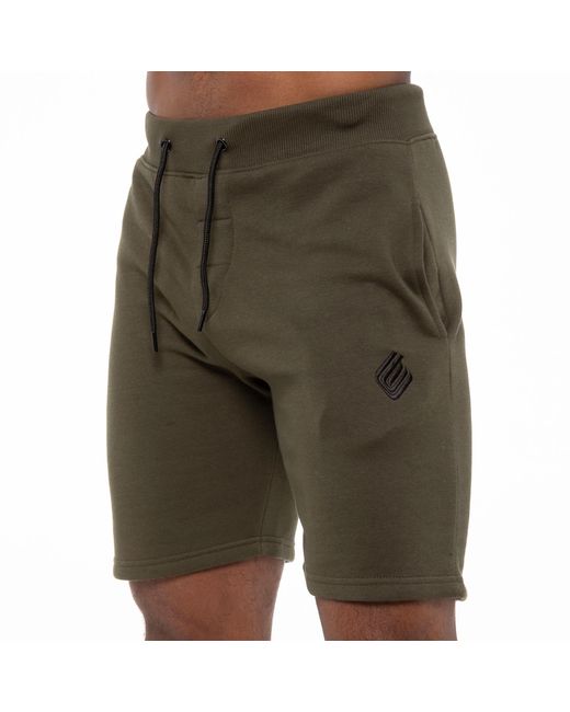 Enzo Green Fleece Gym Shorts for men