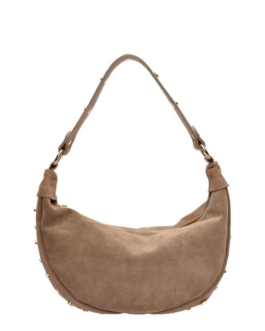 Roberta M Natural Beiger Lederhandtasche