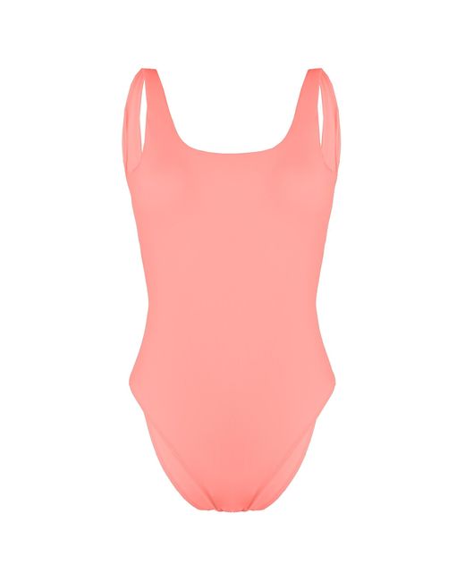 GYMSHARK Pink Open Back Swimsuit