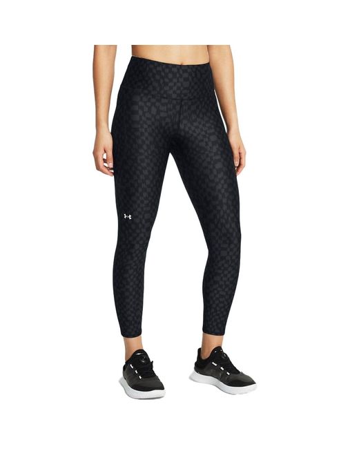 Under Armour Blue Damen Heatgear Armour Printed 7/8 Leggings / Anthracite / Weiß