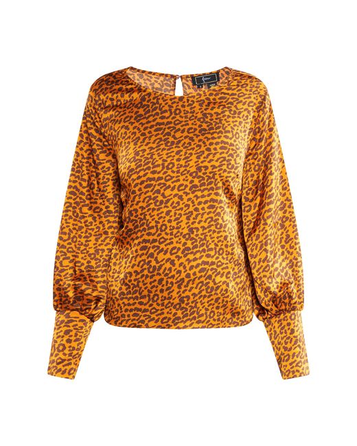 faina Blouse Dulcey in het Orange