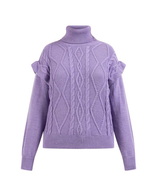myMo Purple Strickpullover Damen Helllila
