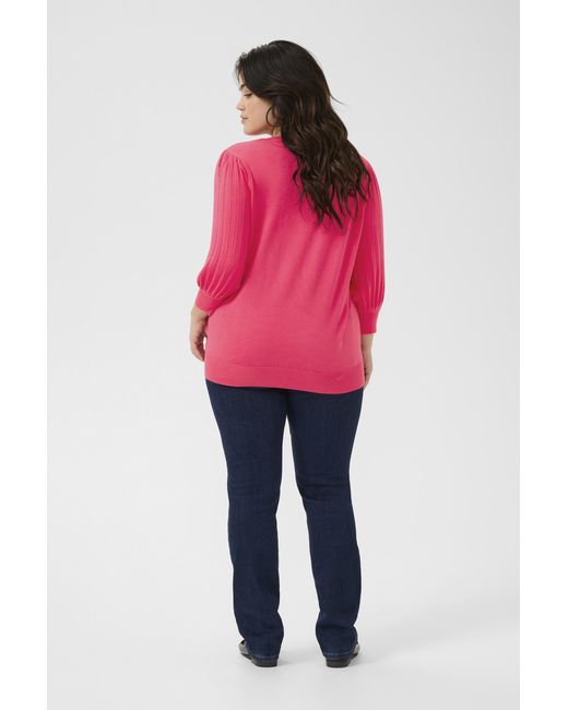 Kaffe Pullover Regular Fit Berry in het Red