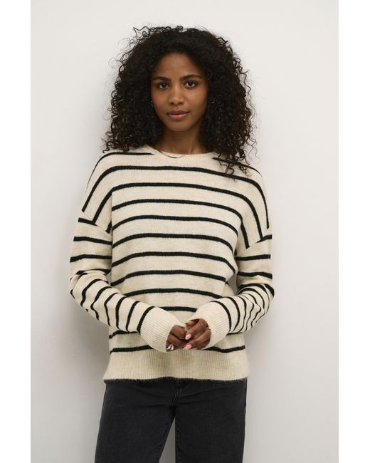 Kaffe Natural Strickpullover Regular Fit Cream