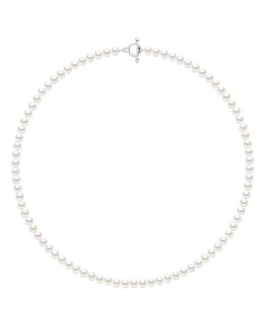 Ateliers Saint Germain White Necklace Of Real Cultured Freshwater Pearls Semi Round 6-7 Mm
