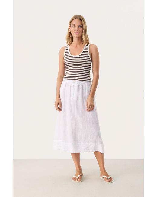 Part Two Rok Regular Fit Bright White in het Pink