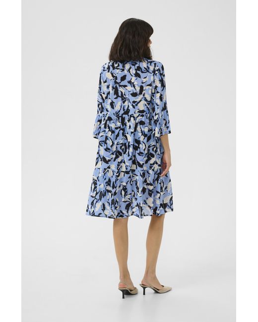 Kaffe Jurk A-Shape Multi in het Blue