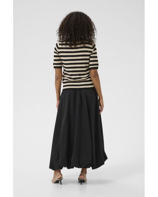 Kaffe Black Strickpullover Regular Fit Offwhite