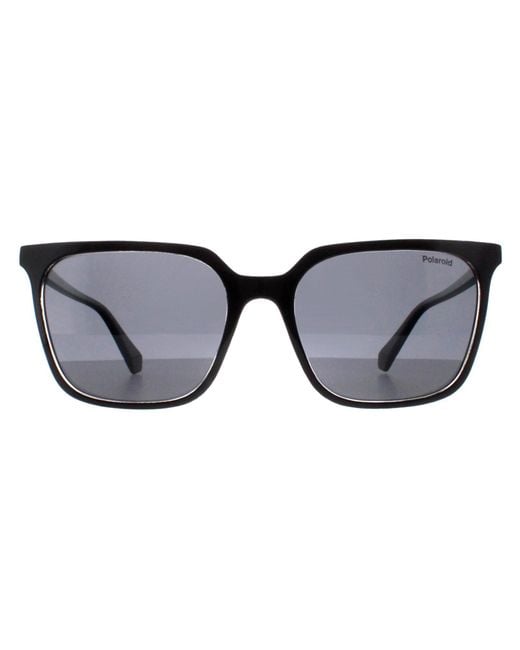 Polaroid Black Rectangle Crystal Polarized Pld 4163/S