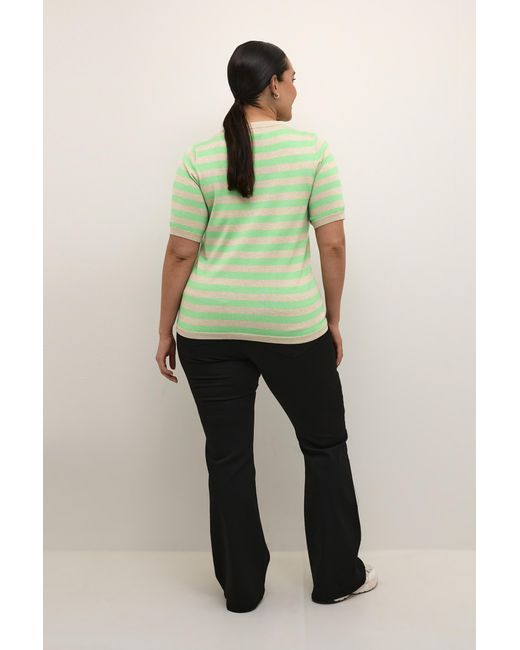 Kaffe Green Strickpullover Regular Fit Cream