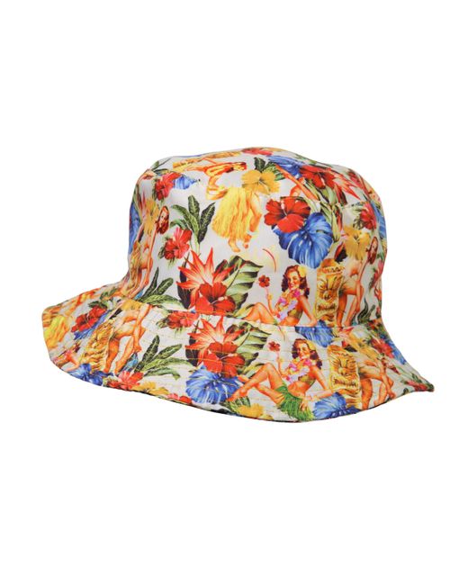 King Kerosin Herren Bucket Hat Naked Mehrfarbig in White für Herren