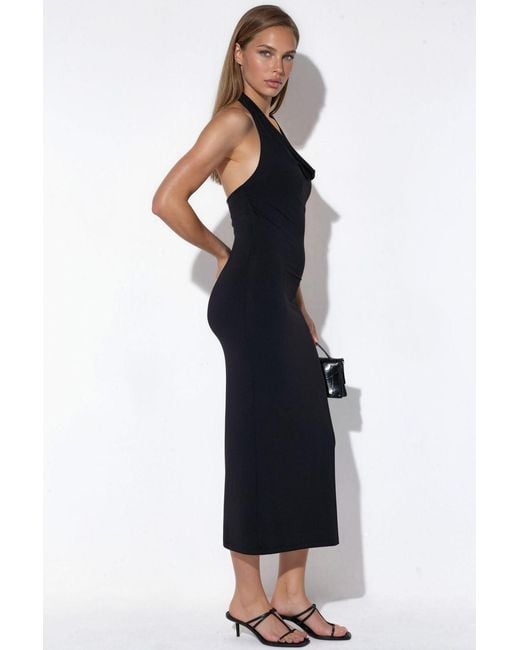Busem Blue Halter Neck Maxi Dress