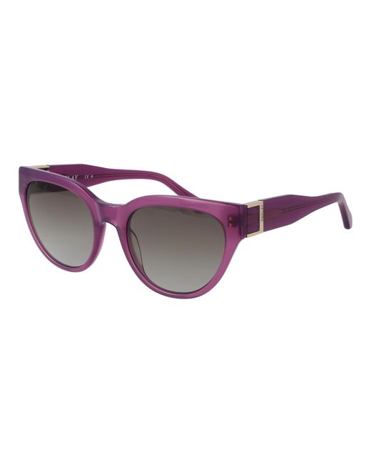Replay Purple Plastic Sunglasses