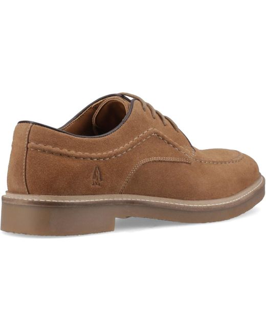 Hush Puppies Brown Genny Leather Lace-Up Shoes for men