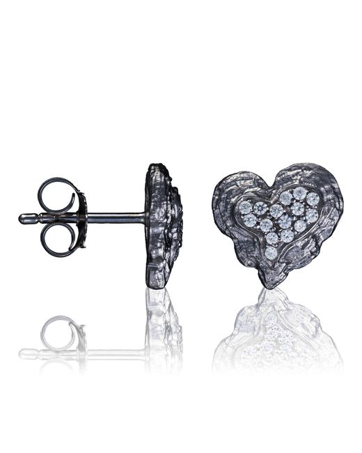 Orphelia Blue Ladies Embellished 'Hazel' 925 Sterling Stud Earrings