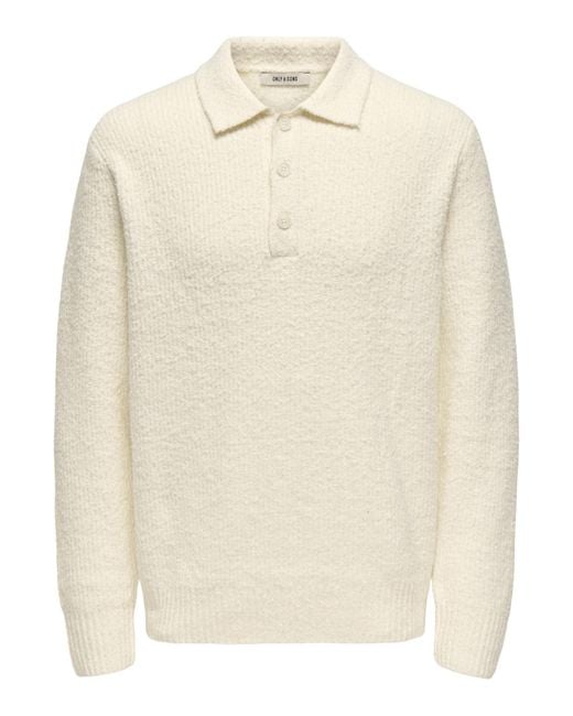 Only & Sons Pullover in Natural für Herren