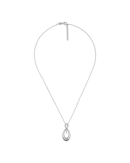 Orphelia Metallic 925 Sterling Chain With Pendant