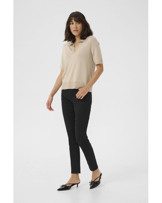 Kaffe Natural Strickpullover Regular Fit Cream