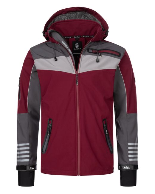 Rock Creek Softshelljacke Weinrot in Red für Herren