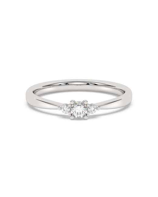 Diam Addict White Ring 585 Weißgold Mit Im Labor Gezüchtetem Diamanten
