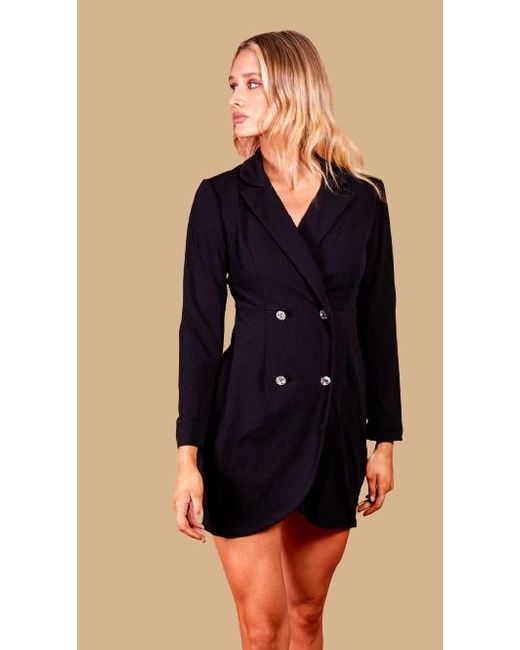 black button up dress
