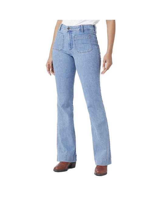 Wrangler Denim Flare Jeans in Blue Lyst