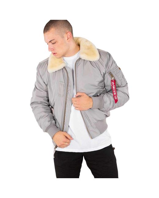 Alpha Industries Apha Indutrie Injector Iii Jacket Iver An in Gray for Men  | Lyst
