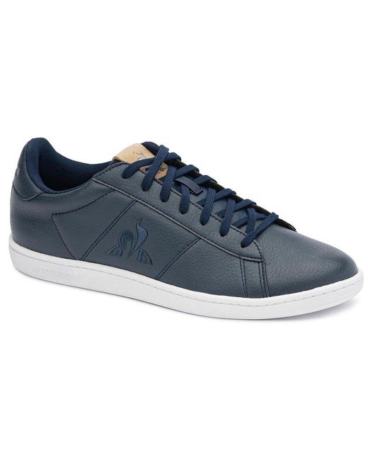 Le Coq Sportif Leather Court Match Bbr Premium Trainers in Blue for Men ...
