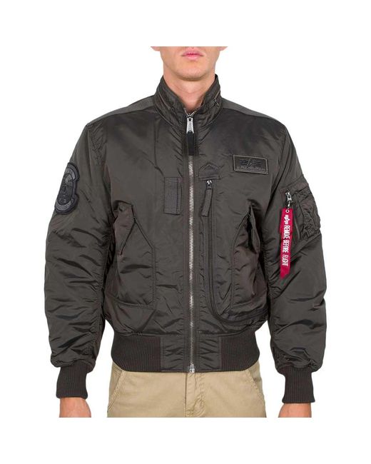 Alpha Industries Apha Industries Engine Jacket in Gray for Men | Lyst