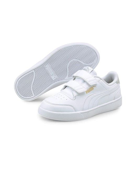 PUMA Shuffle Velcro Ps Trainers in White for Men | Lyst