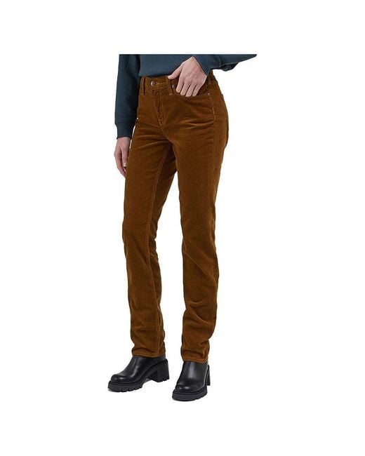 Lee Jeans Marion Straight Fit Jeans in Brown | Lyst