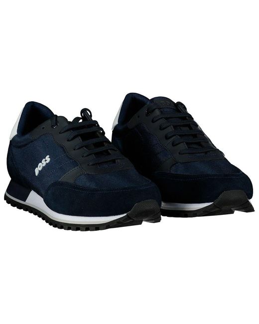 BOSS by HUGO BOSS Synthetic Parkour-l Runn Nymx Trainers in Dark Blue (Blue)  for Men | Lyst