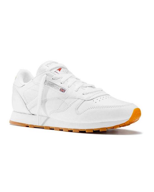 Reebok Classic Leather Trainers in White - Lyst