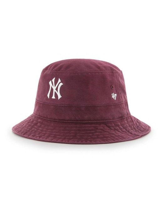 '47 Mlb New York Yankees Bucket Hat in Purple for Men Lyst