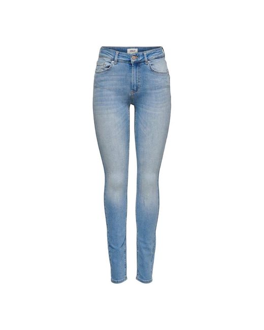 ONLY Denim Skinny Jeans Onlblush Mid Rea1467 in Blue | Lyst