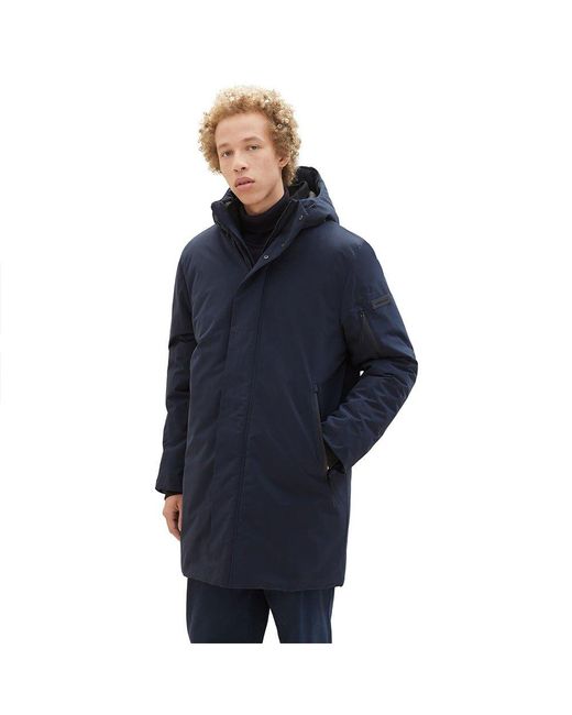 Tom Tailor To Taior 1038859 Parka Bue An in Blue for Men | Lyst