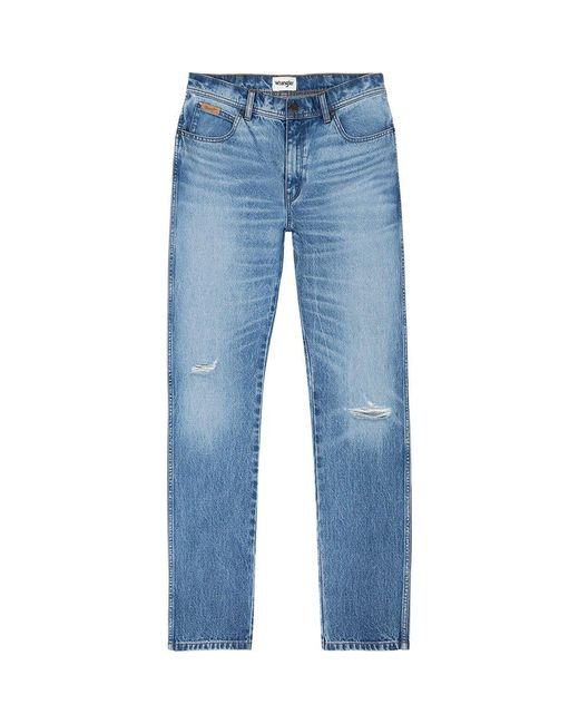 Wrangler Texas Taper Jeans in Blue for Men | Lyst