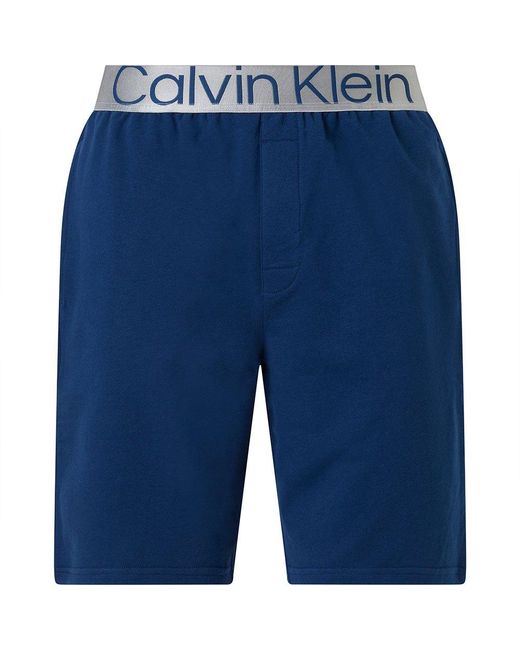 Calvin Klein Sleep Short Shorts Pyjaa in Blue for Men Lyst