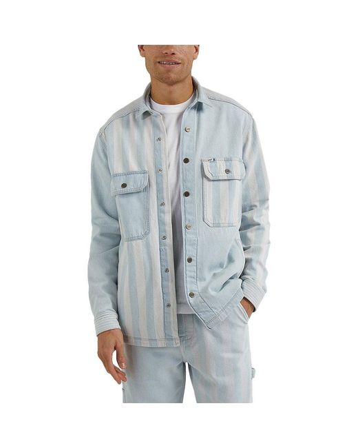 Lee Jeans Workwear Overshirt in Blue for Men | Lyst