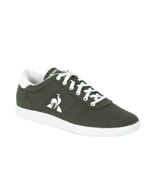 Le Coq Sportif Synthetic Court One Trainers in Olive Night (Green) for ...