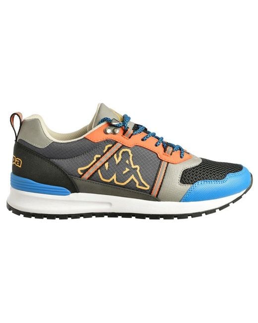 Kappa Synthetic Lino Trainers in Grey Dark / Yellow (Gray) for Men | Lyst