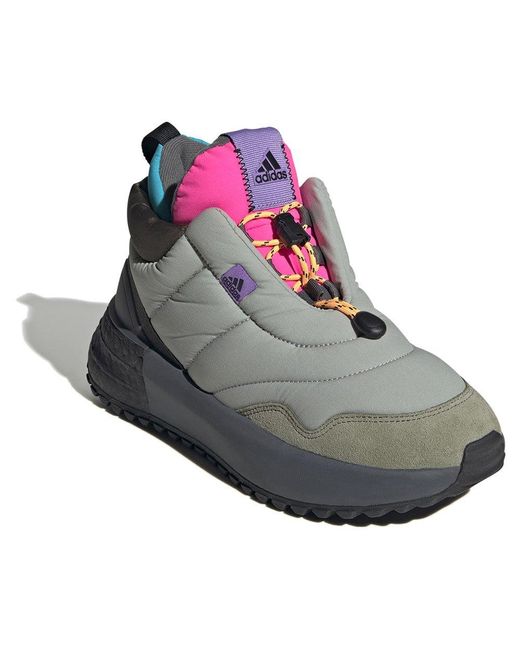 adidas Sportswear X_plrboost Puffer Trainers in Gray Lyst